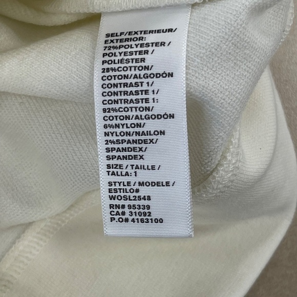 Y/OSEMITE James Perse Women's Full Zip Jacket  - Off White - 1/S - NWT $395 MSRP - Picture 6 of 6